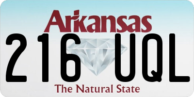 AR license plate 216UQL