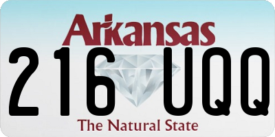 AR license plate 216UQQ