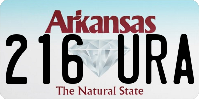 AR license plate 216URA