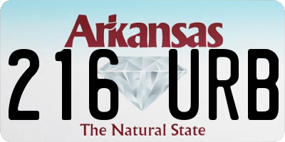 AR license plate 216URB