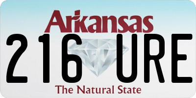 AR license plate 216URE