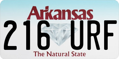 AR license plate 216URF