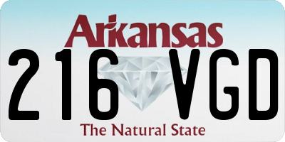 AR license plate 216VGD