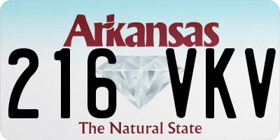 AR license plate 216VKV