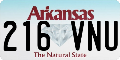 AR license plate 216VNU