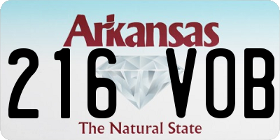 AR license plate 216VOB