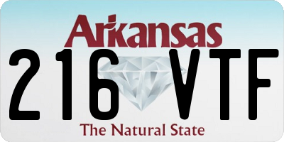 AR license plate 216VTF