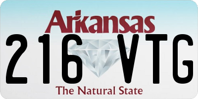 AR license plate 216VTG