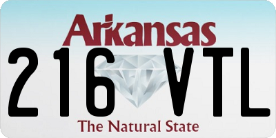AR license plate 216VTL