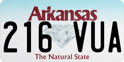 AR license plate 216VUA