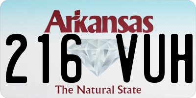 AR license plate 216VUH