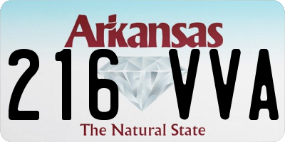 AR license plate 216VVA