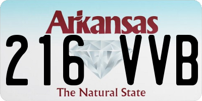 AR license plate 216VVB