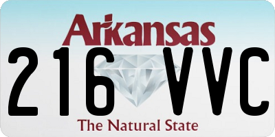 AR license plate 216VVC