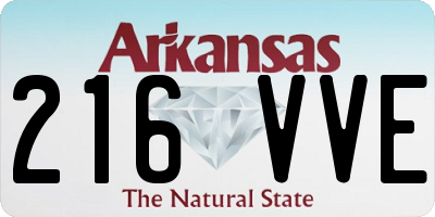AR license plate 216VVE