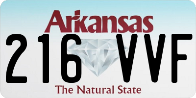 AR license plate 216VVF