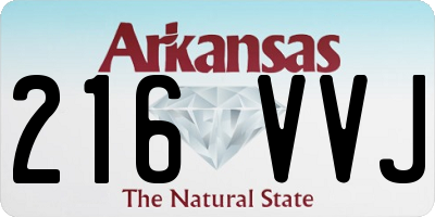 AR license plate 216VVJ