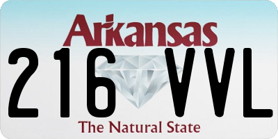 AR license plate 216VVL