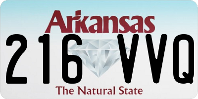 AR license plate 216VVQ