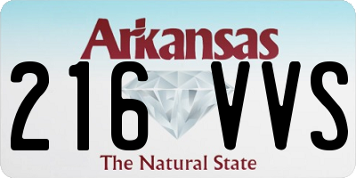 AR license plate 216VVS