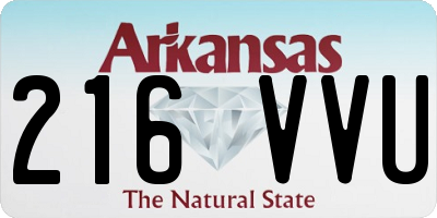 AR license plate 216VVU