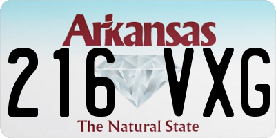 AR license plate 216VXG