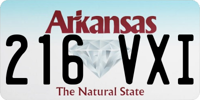 AR license plate 216VXI