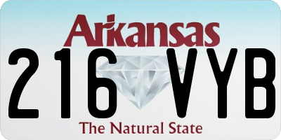 AR license plate 216VYB