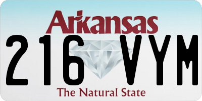 AR license plate 216VYM