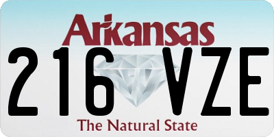 AR license plate 216VZE