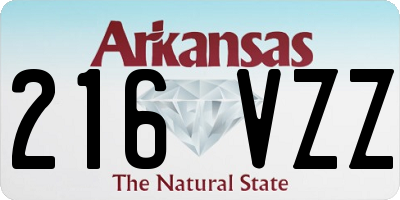 AR license plate 216VZZ