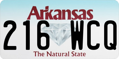 AR license plate 216WCQ