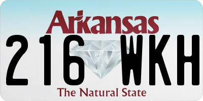 AR license plate 216WKH