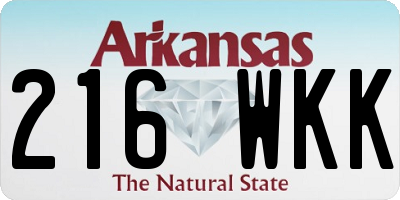 AR license plate 216WKK