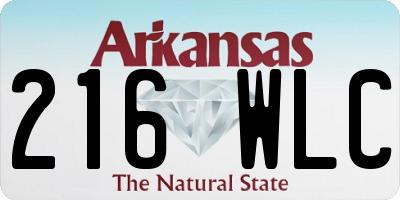 AR license plate 216WLC