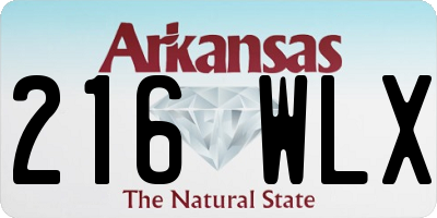AR license plate 216WLX