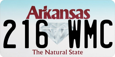 AR license plate 216WMC