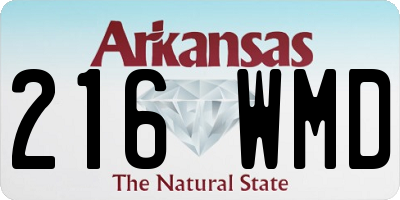 AR license plate 216WMD