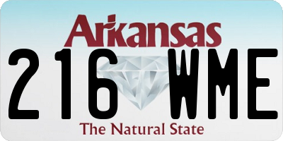 AR license plate 216WME