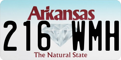 AR license plate 216WMH