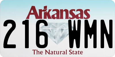 AR license plate 216WMN