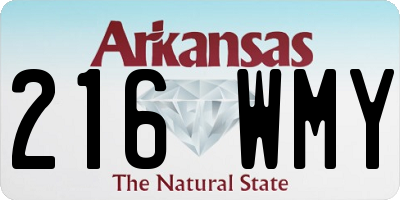 AR license plate 216WMY