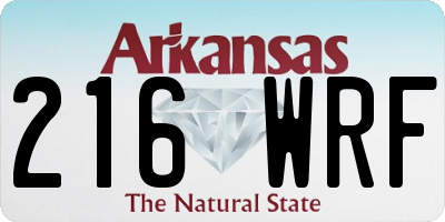 AR license plate 216WRF