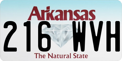 AR license plate 216WVH