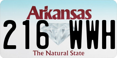 AR license plate 216WWH