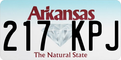 AR license plate 217KPJ