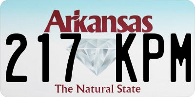 AR license plate 217KPM