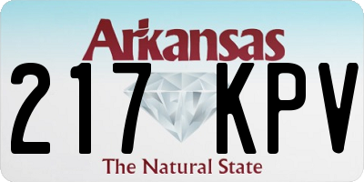 AR license plate 217KPV