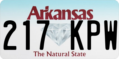 AR license plate 217KPW