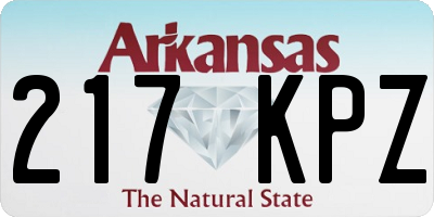 AR license plate 217KPZ